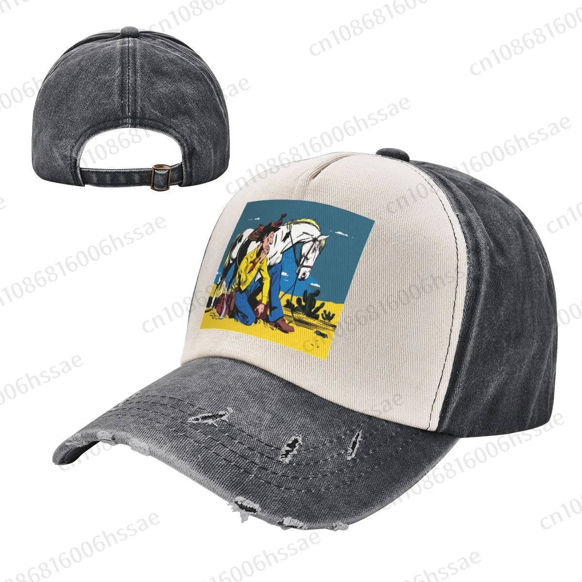 Lucky Luke Anime Cartoon Cowboy Cowboy Hat Women Men Outdoor Baseball Cap Sport Adjustable Golf Hats