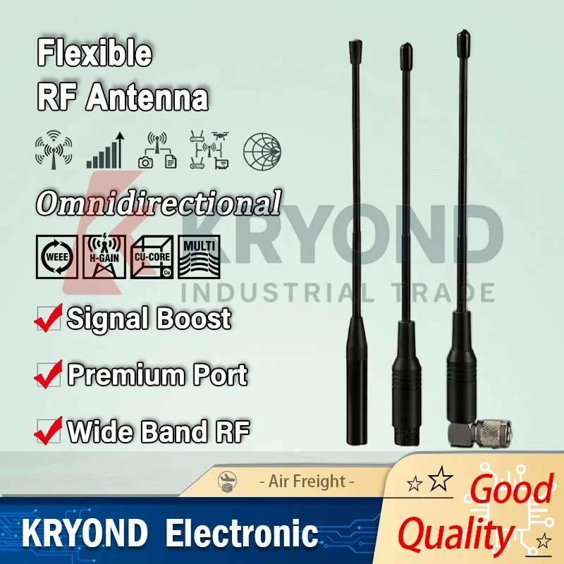 GT-7702 Omnidirectional Flexible Rubber Duck Antenna High Gain WiFi Router Gateway Module SMA Male 915MHz 868MHz 2.4G 1.2G 1.4G