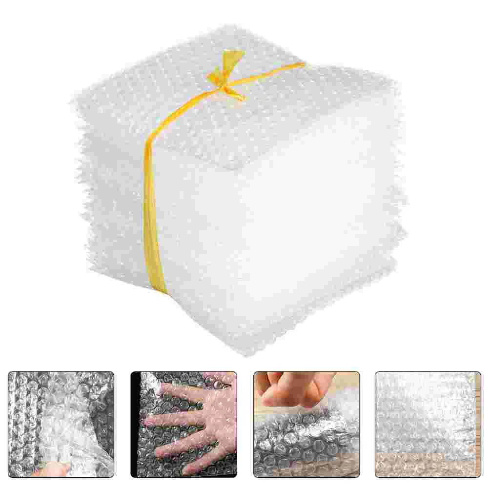 100 PCS Double Walled Cushioning Packaging Envelopes Clear Wrapping White Simple Pouches