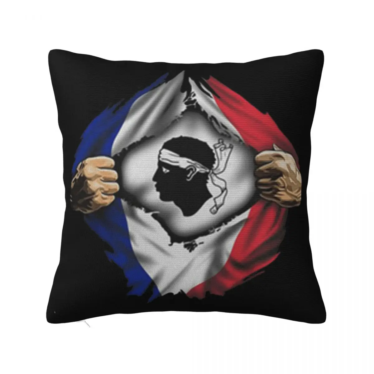 French Corsica Flag 14Th Century Meme Anime Girl Cheap Sale Humor Brand New Goth Fashion Aesthetic Customized Pillow Case