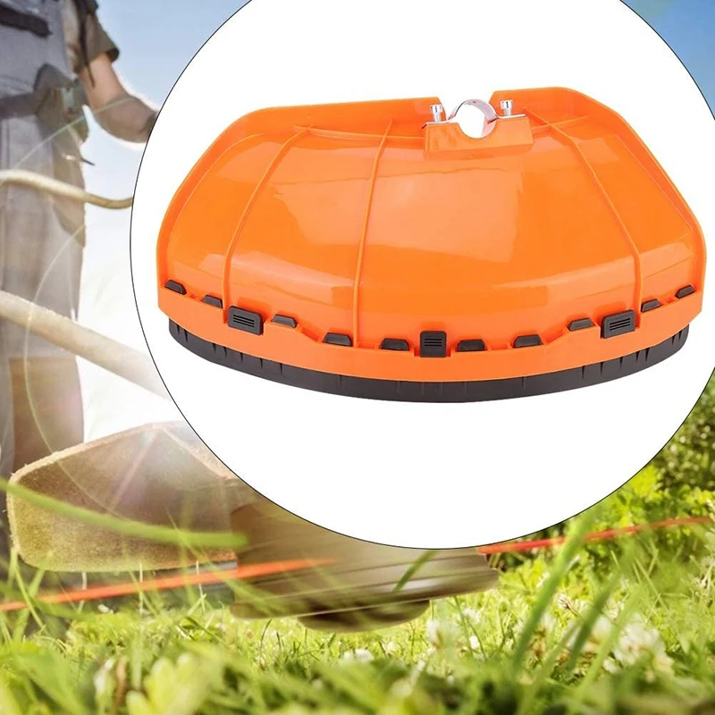 Imagem -05 - Lightpeso Plastic Grass Trimmer Blade Protector Cover Escova Cutter Shield Lawn Mower Guard Universal 26 mm 28 mm