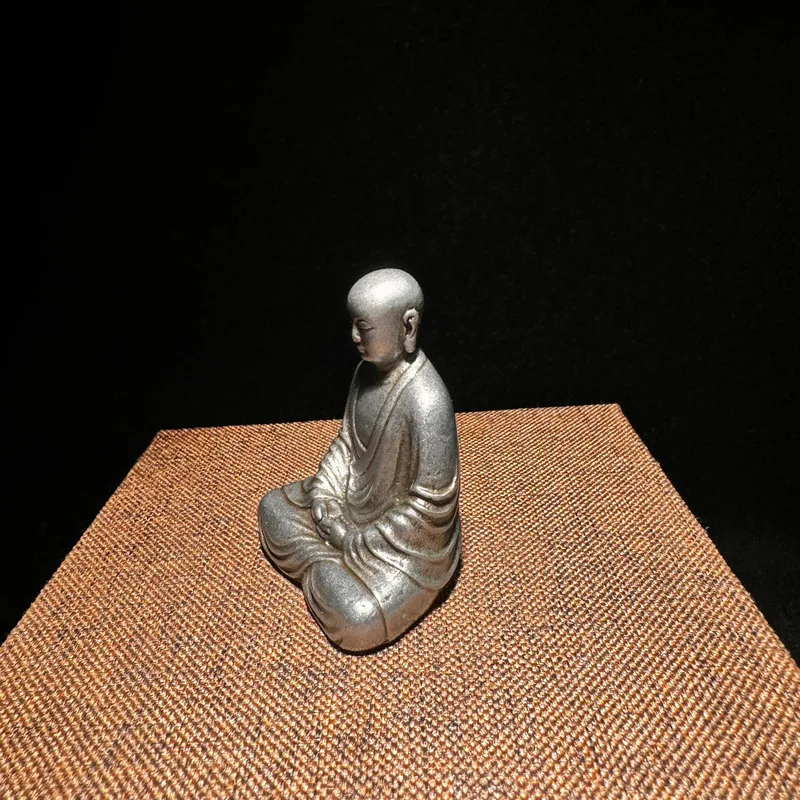 Tibetan-style iron craft collectible mini , home living room decoration, pocket , underground Buddha statue
