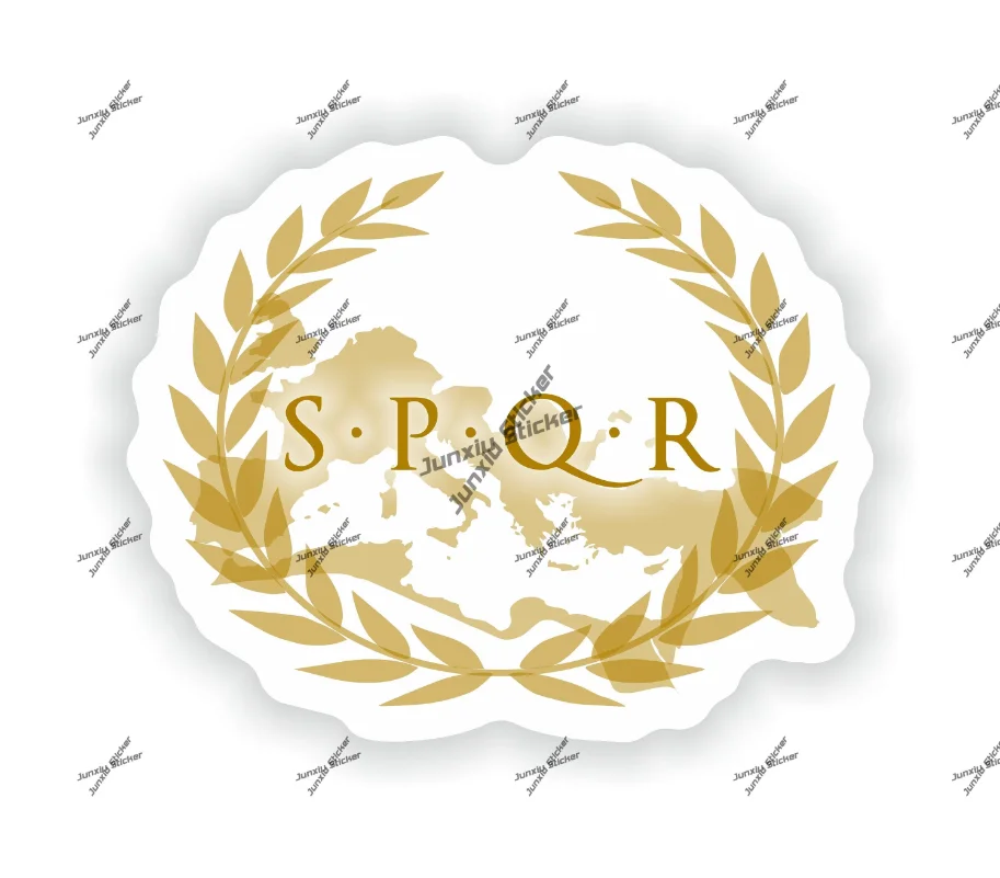 

SPQR Rome Lazio Coat of Arms Sticker Italy decal for car Bumper Laptop Book Fridge Helmet ToolBox Door Hard Hat Tool Box Truck