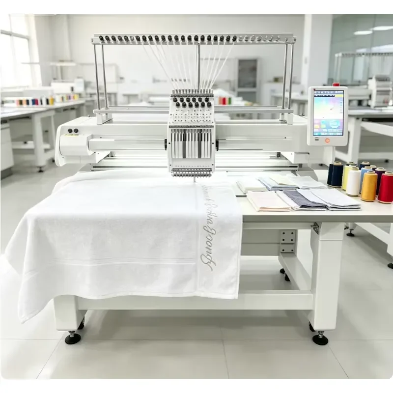 High-Performance 12-Needle Embroidery Machine for Custom Denim and Leather Work