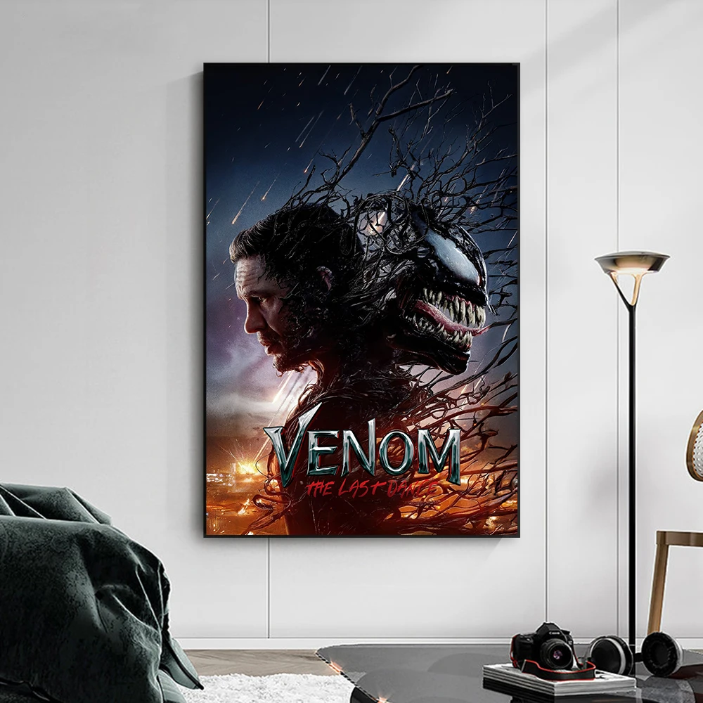 Disney 2024 Movie Poster Venom The Last Dance Canvas Painting Superhero Prints Reading Room Home Living Room Decoration