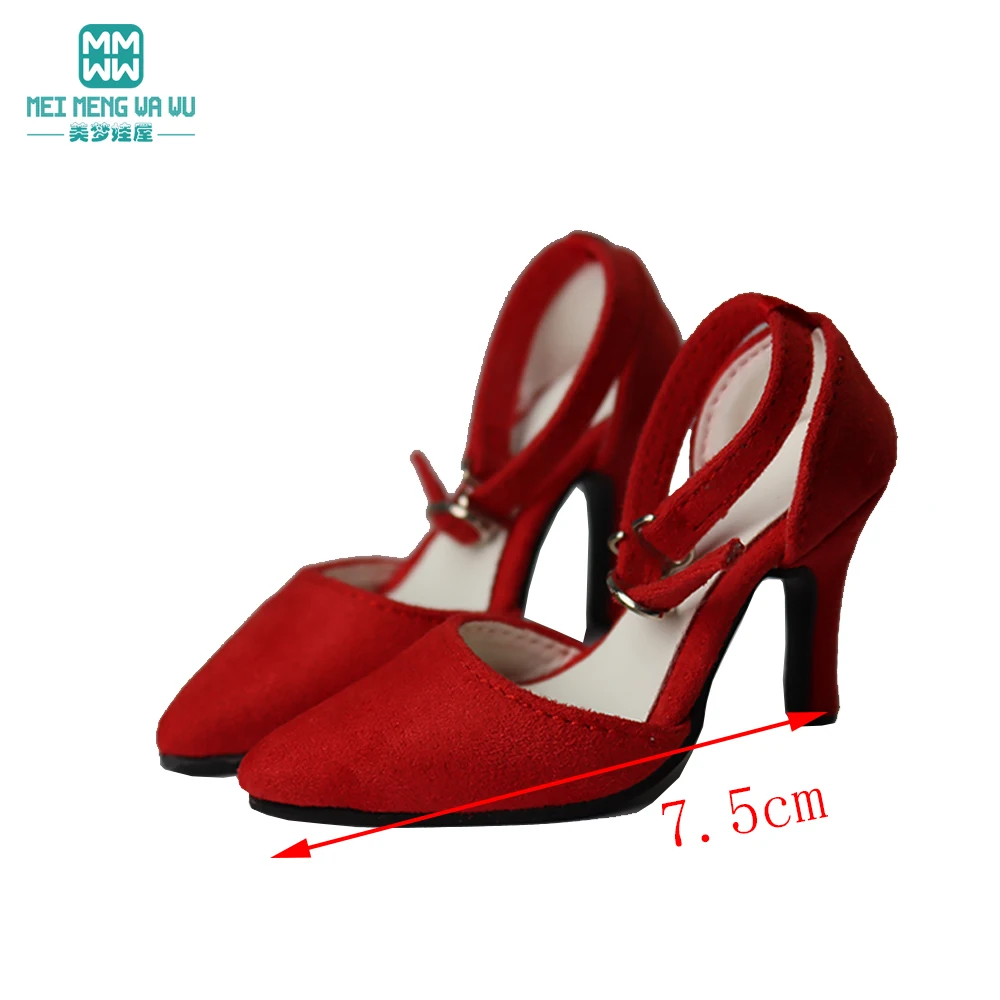 BJD Accessories Doll Shoes Fit 1/3 BJD SD10 SD13 Doll Frosted Leather Shoes High Heels Shoes Girls Gift