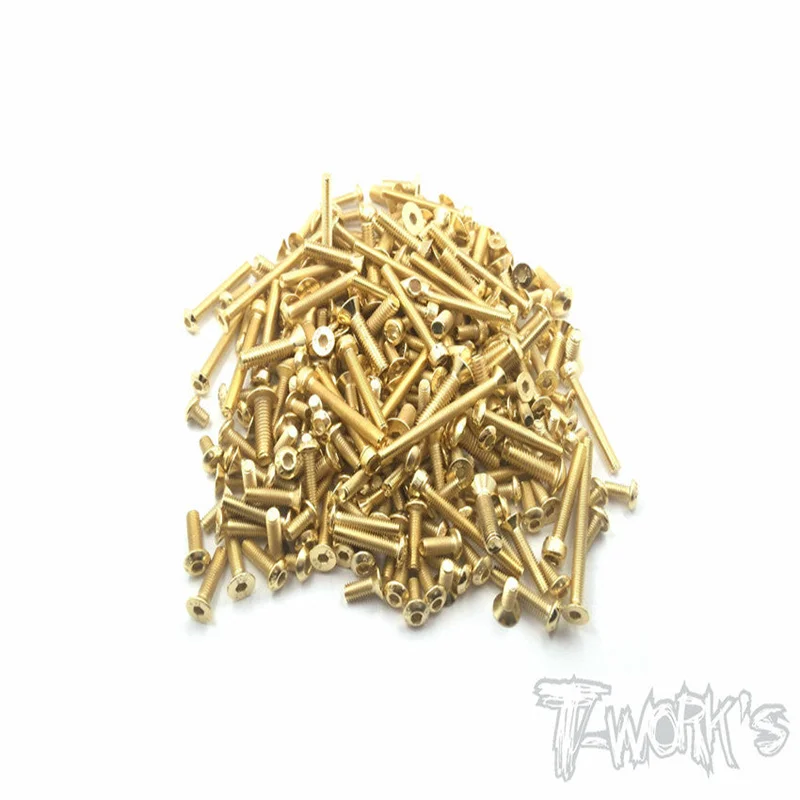 

Original T works GSS-RC8B3.2 Gold Plated Steel Screw Set 190pcs. ( For Team Associated RC8 B3.2 ) Rc part