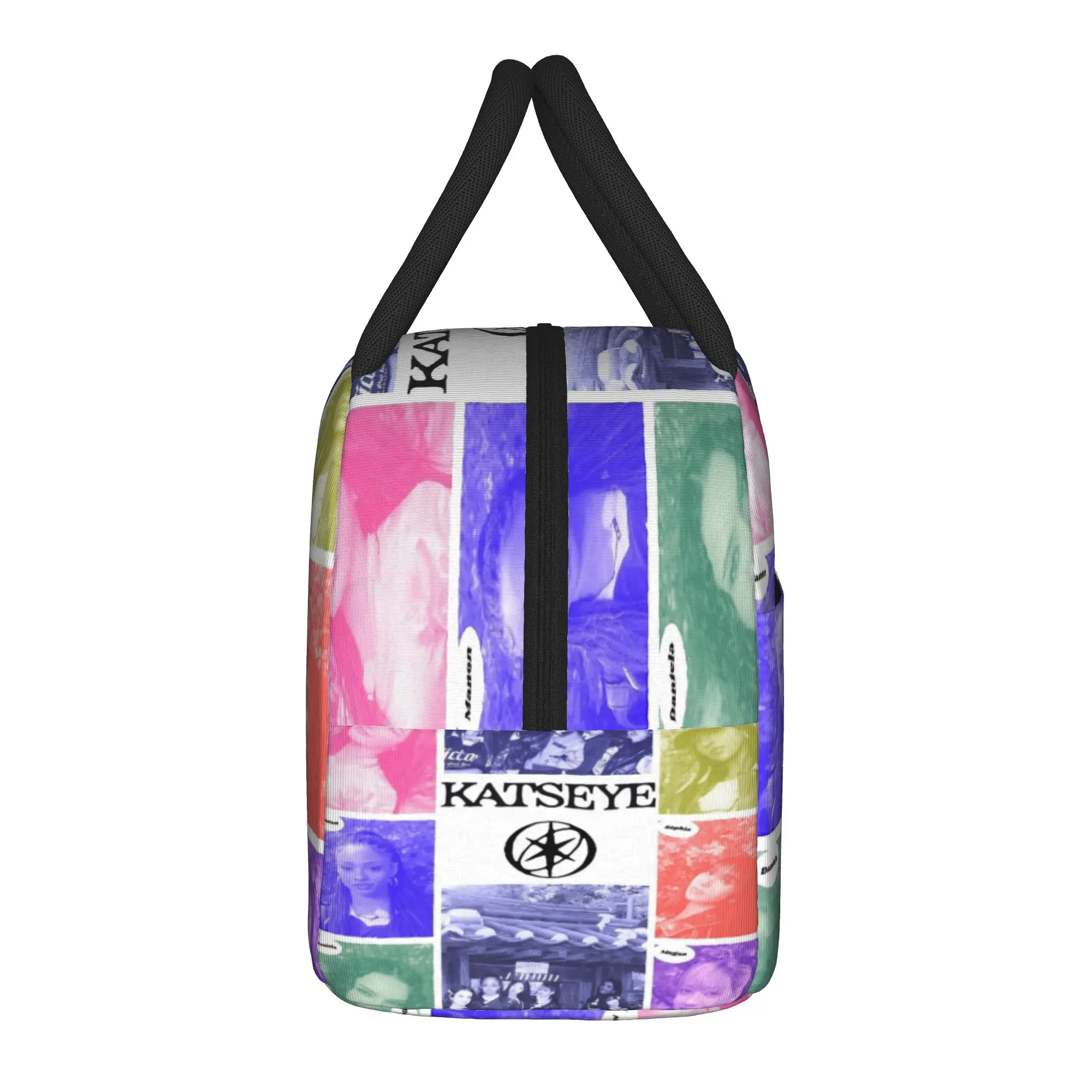 KATSEYE Group  Lunch Bag Retro Picnic Lunch Box Graphic Convenient Cooler Bag