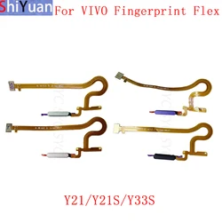 Fingerprint Sensor Button Flex Cable Ribbon For VIVO Y21 Y21S Y33S Key Touch Sensor Flex Replacement Parts