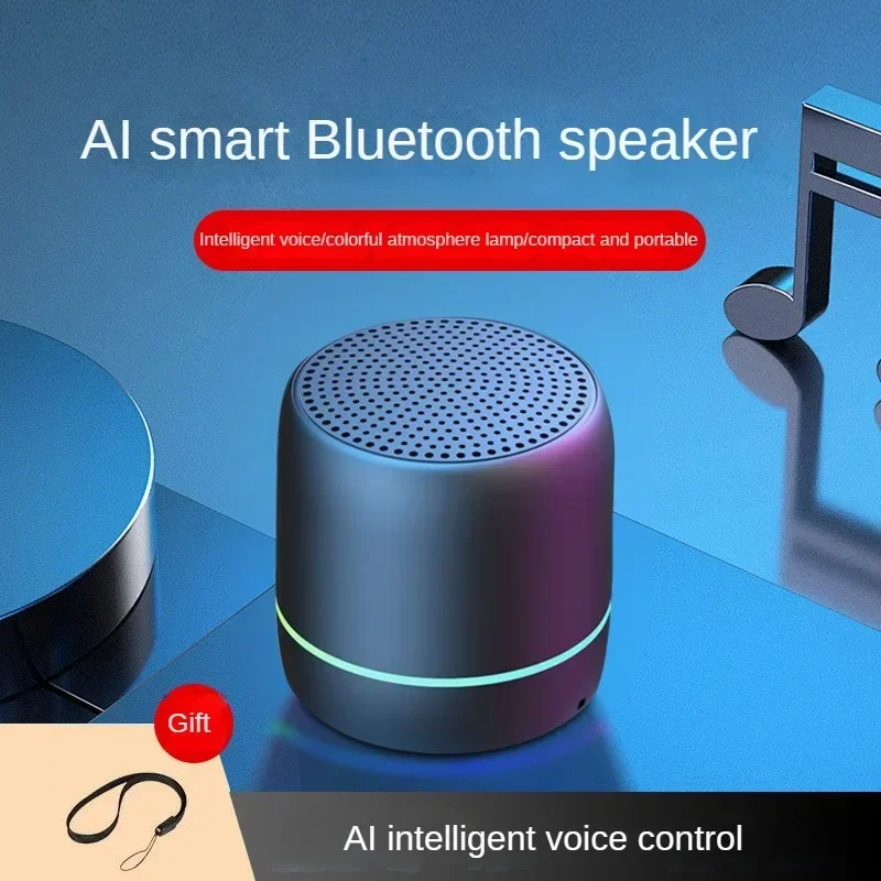 

Wireless Bluetooth Speaker AI Intelligent Voice Control Mini Speaker Portable Subwoofer Outdoor Mini Subwoofer Speakers