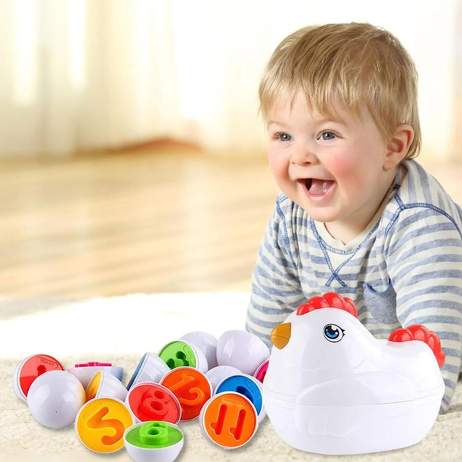 Combinando ovos cor forma reconhecimento classificador habilidades de quebra-cabeça brinquedos educativos para crianças e crianças pequenas aprender a cor e forma (grosso