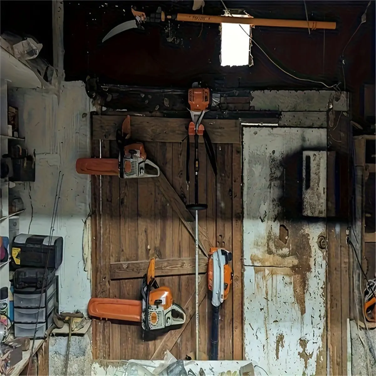 618 Mega Sale Wall Mount Chainsaw Hanger Chainsaw Holder Rack for 009 011 200T Chainsaw Holder