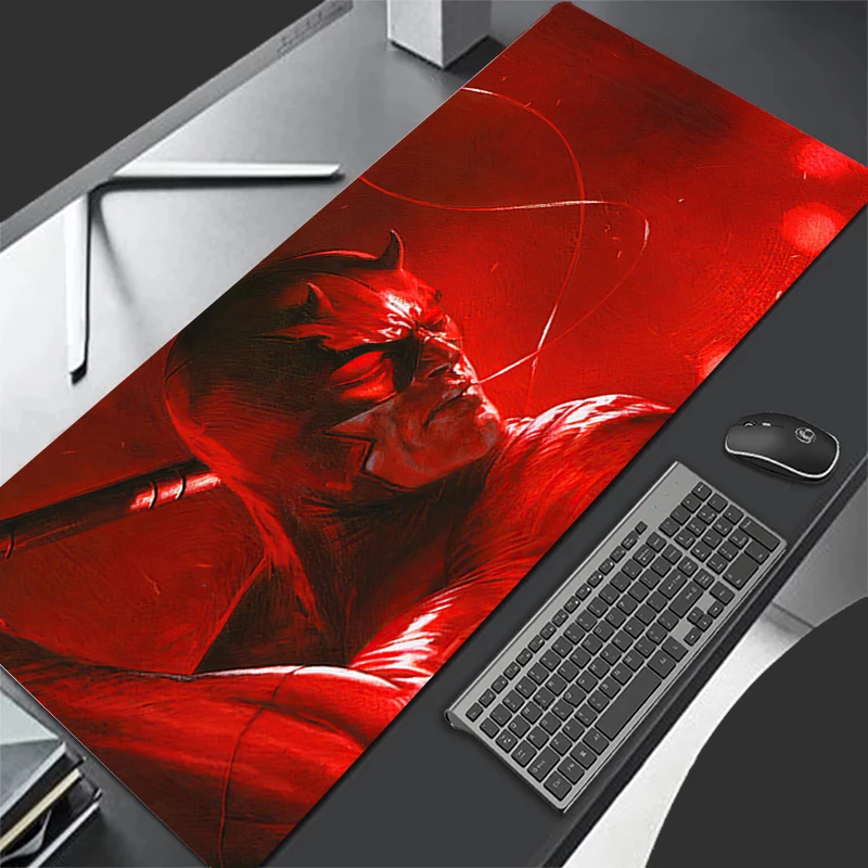 

superhero Marvel Daredevil Avengers Alliance cartoon Large Gaming Mouse Pad Computer Gaming Locking Edge MousePad Keyboardpad