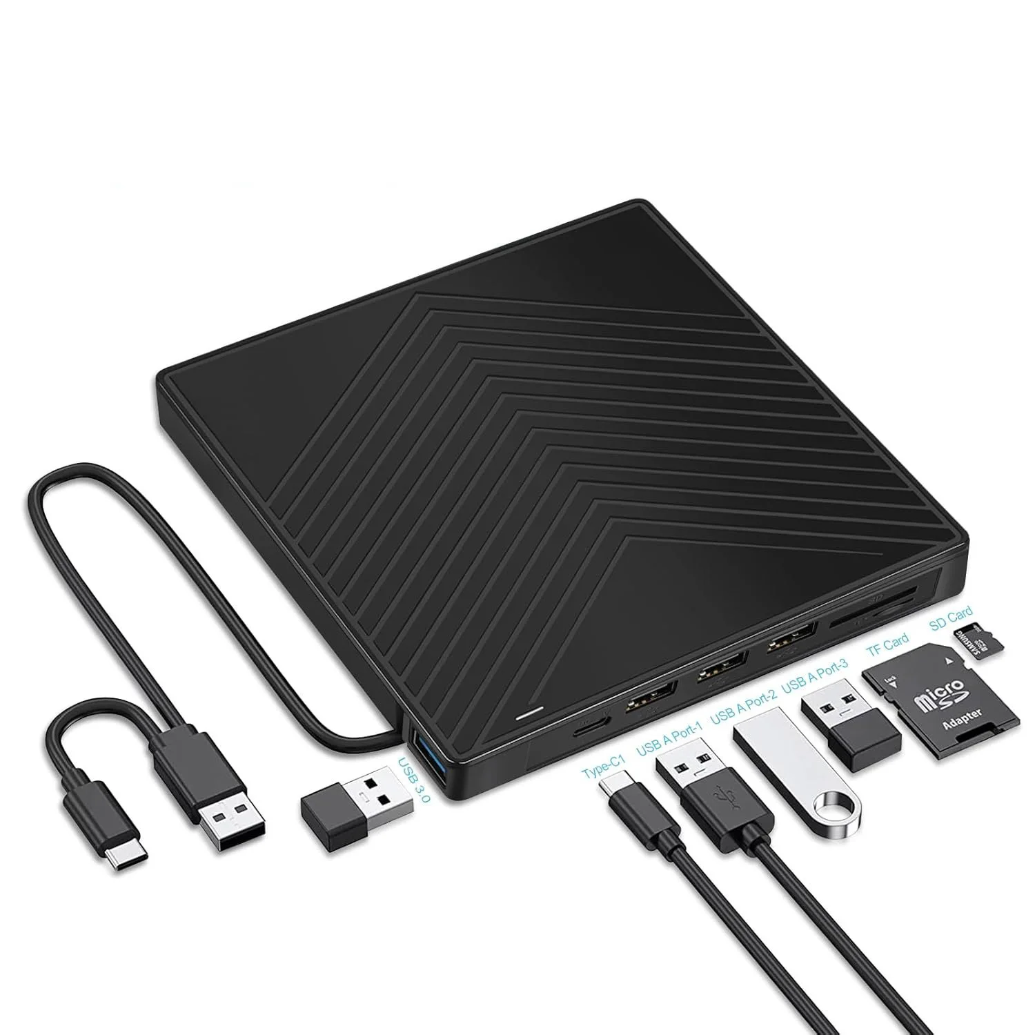 

Многофункциональная DVD-запись «Семь в 1», внешний оптический привод для ноутбука, настольный компьютер, внешний оптический привод, ультратонкий