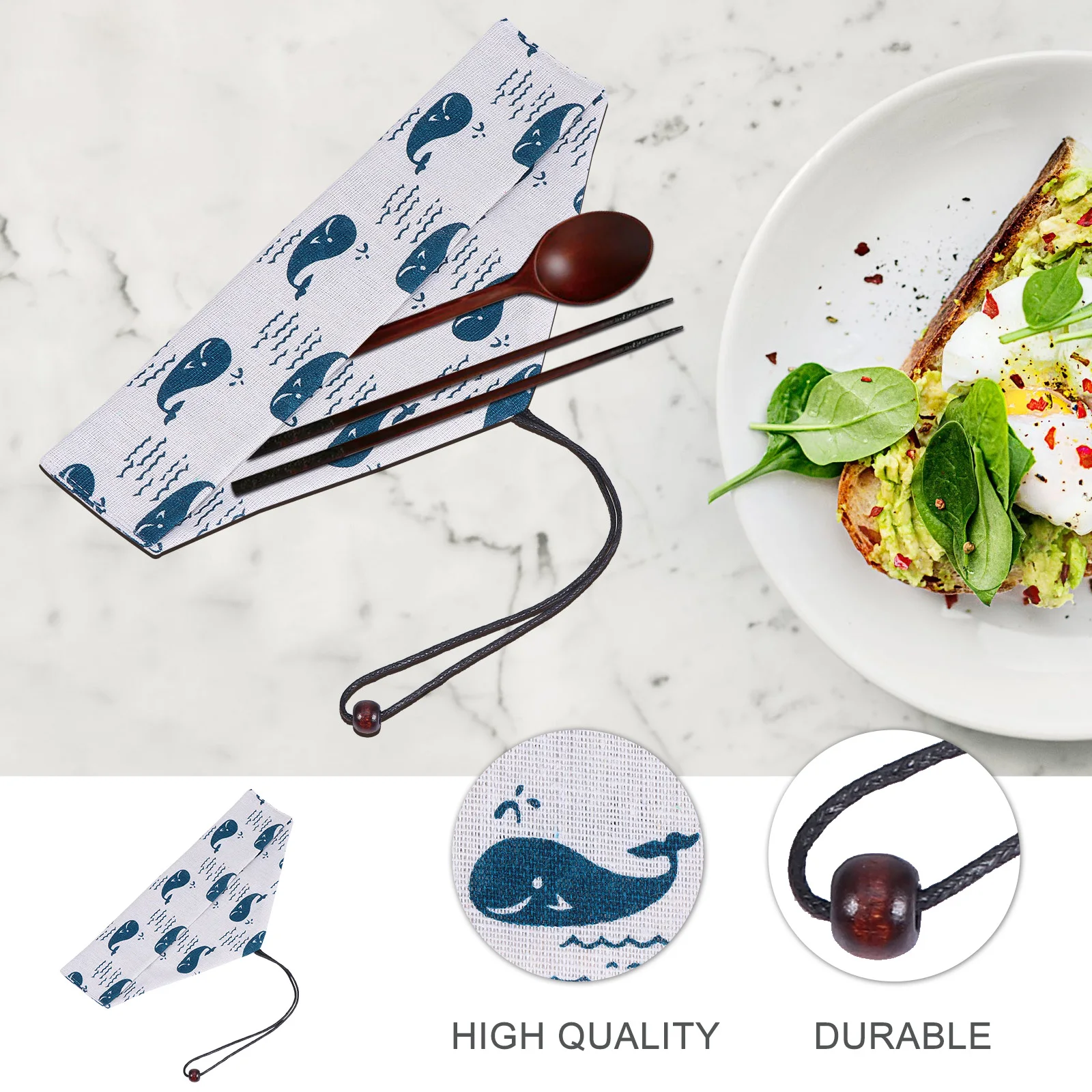 

5pcs Cutlery Storage Bag Portable Tableware Carry Cloth Holder 9 14 15 13 62 Numbers Dust Proof Breathable Travel Forks