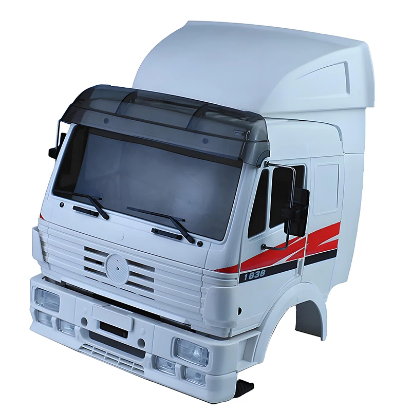 

Пластиковый корпус кабины для радиоуправляемого тягача Tamiya 1/14 BENZ 1838 ACTROS AROCS, набор разбросанных деталей «сделай сам»