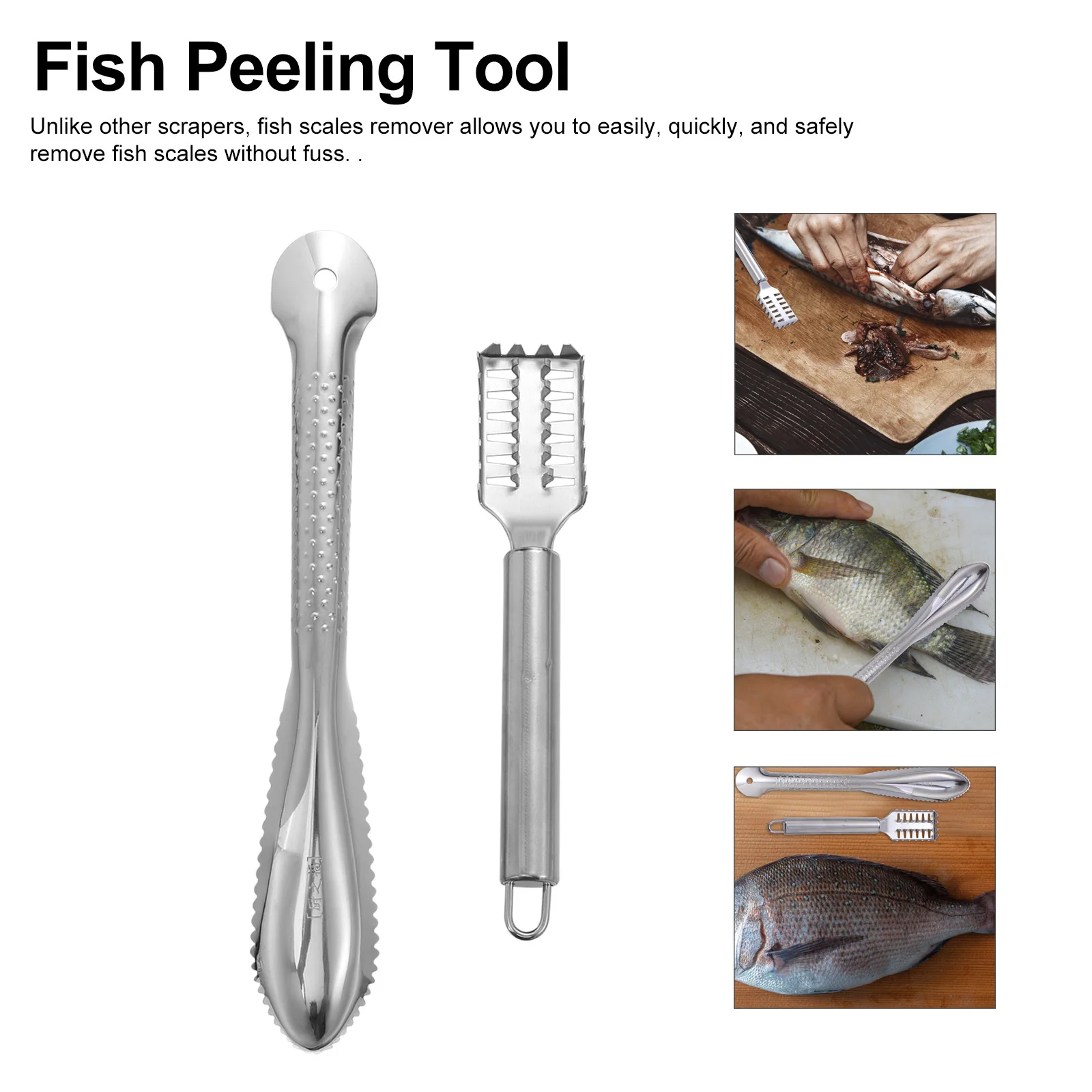 2 قطعة قشارة السمك المطبخ سهلة الاستخدام يده منظف جلد السمك يزيل الموازين بسرعة أداة المطبخ الآمنة لغسالة الأطباق