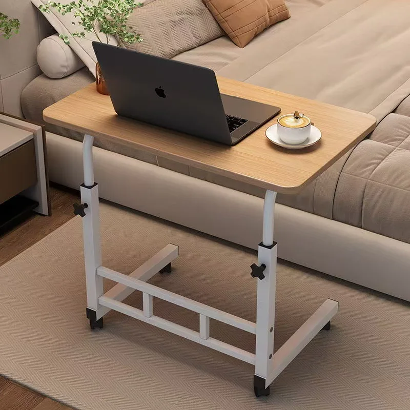 Laptop Table Standing Folding Side Table Portable Commercial Use Furniture Computer Table Desk Rolling Computer Desk Bedside