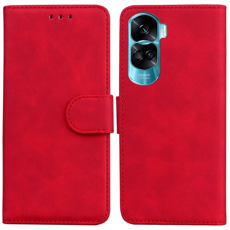 For Honor 90 Lite Case Solid Color Printed Leather Flip Phone Case for Huawei Honor 90 lite Cover Honor90 90 Pro Card Slots Etui