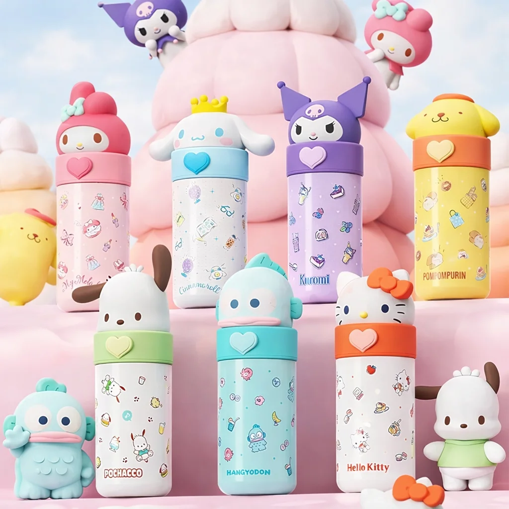 

Sanrio Vacuum Insulated Tumbler Hellokitty Kuromi My Melody Cinnamoroll 350ml Stainless Steel Treval Tumbler for Valentine Gift