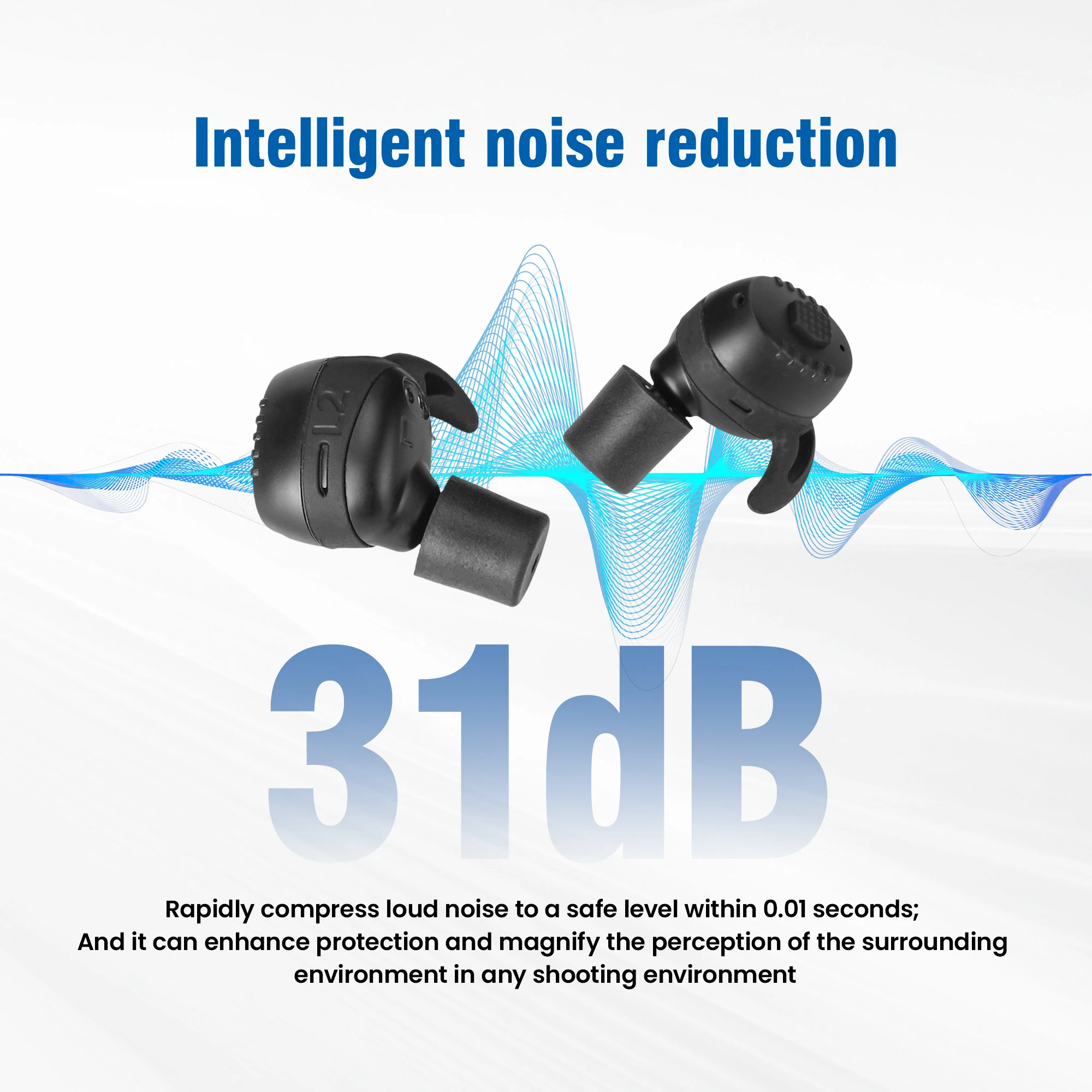 Bluetooth-Kopfhörer ARM NEXT E30 Schießtraining schützende taktische Ohrstöpsel elektronische Gehörschutz für den Außenbereich
