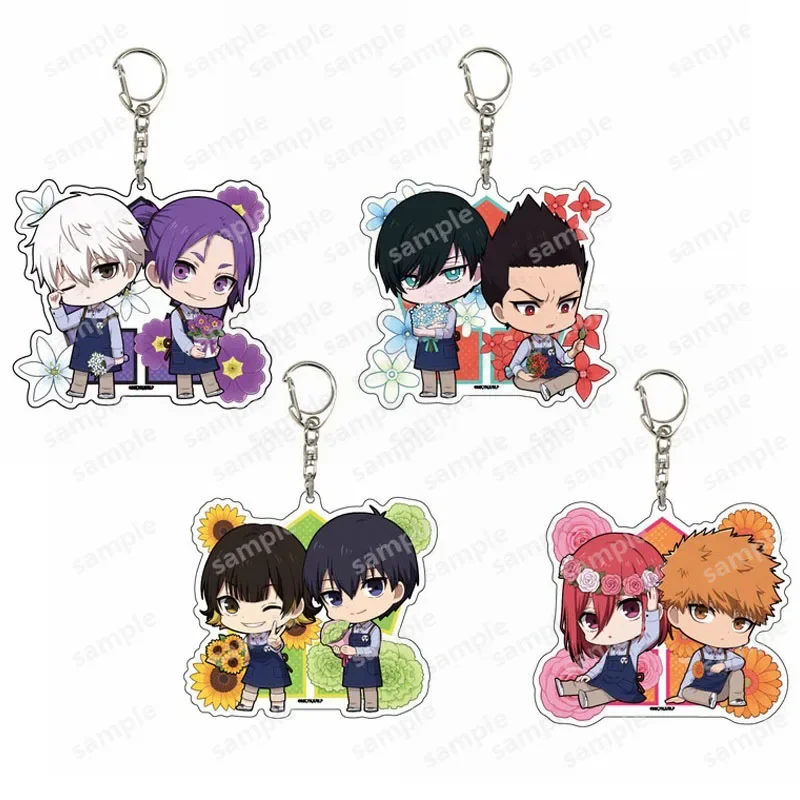 Anime Keychain BLUE prison Character Isagi Chigiri Bachira Nagi Karasu Key Chain Accessories Cute Bag Lovers Pendant Fans Gifts