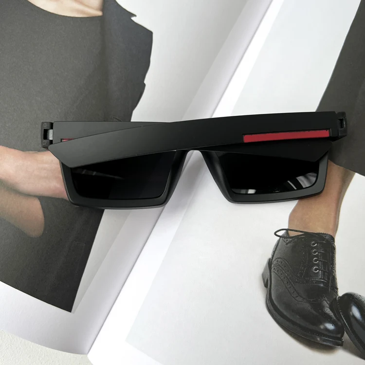 

Mspace New American High-End Square Frame Polarized Driving Sun Glasses Anti-UV Bla Sunglasses Faionable Personali