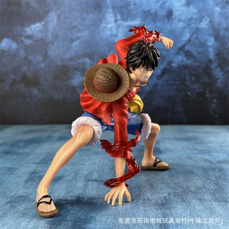 Anime One Piece Seconda marcia Rufy Statue modello. Action figure in PVC GK Decorazione da collezione Regalo desktop. Regalo. Regali giocattolo