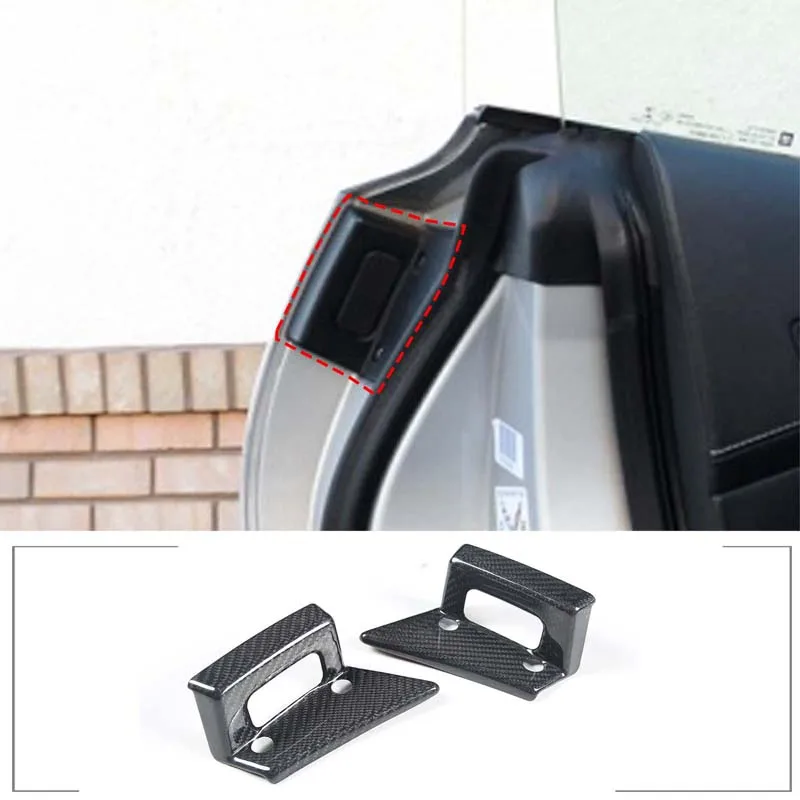 For chevrolet Corvette C7 2014 2015 2016 2017 2018 2019 Real Carbon Fiber Car Body Door Handle Switch Cover Trim Car Accessories