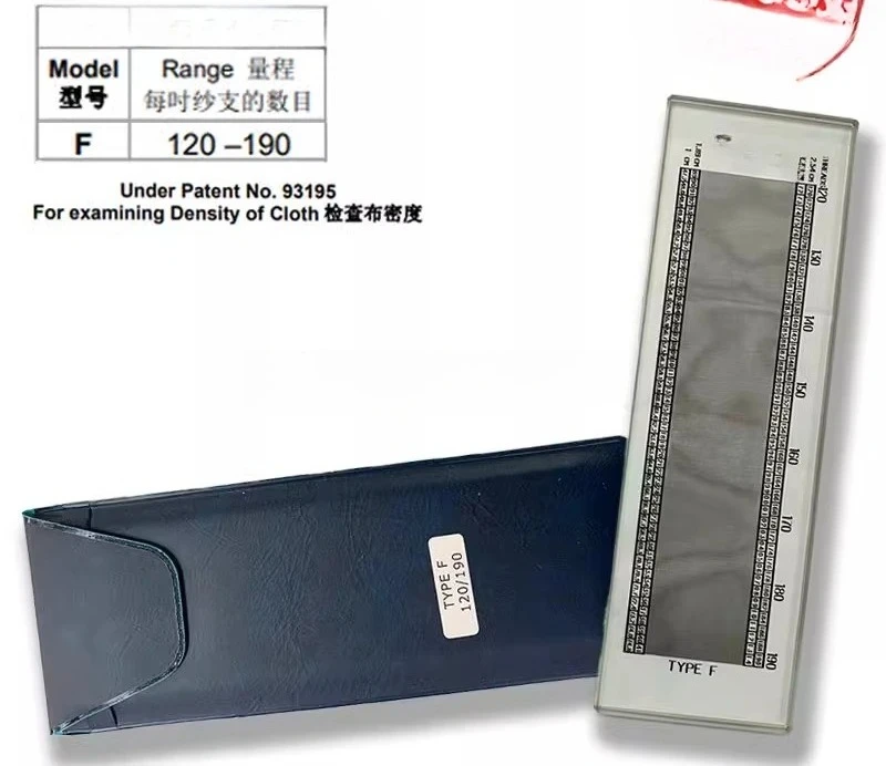 Density ruler, textile fabric, fabric density measurement, mesh ruler, density gauge