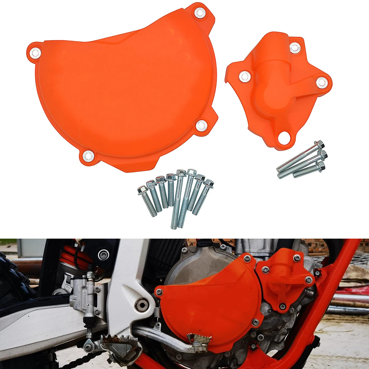 Clutch Protector Guard Water Pump Cover For KTM 250 350 SX-F EXC-F XC-F XCF-W SIX DAYS FREERIDE 2012-2016 Enduro Dirt Pit Bike