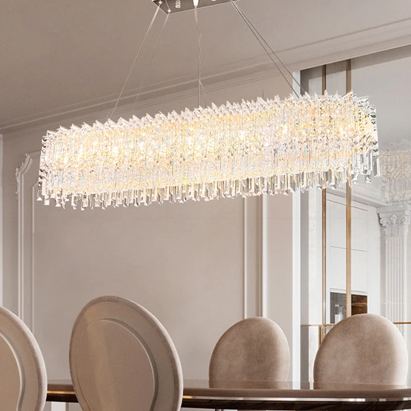 

Luxury Crystal Ceiling Chandeliers Modern LED Lustre Europan Villa Deco Hanging Lamps Home Decoration Lights Restaurant Decor