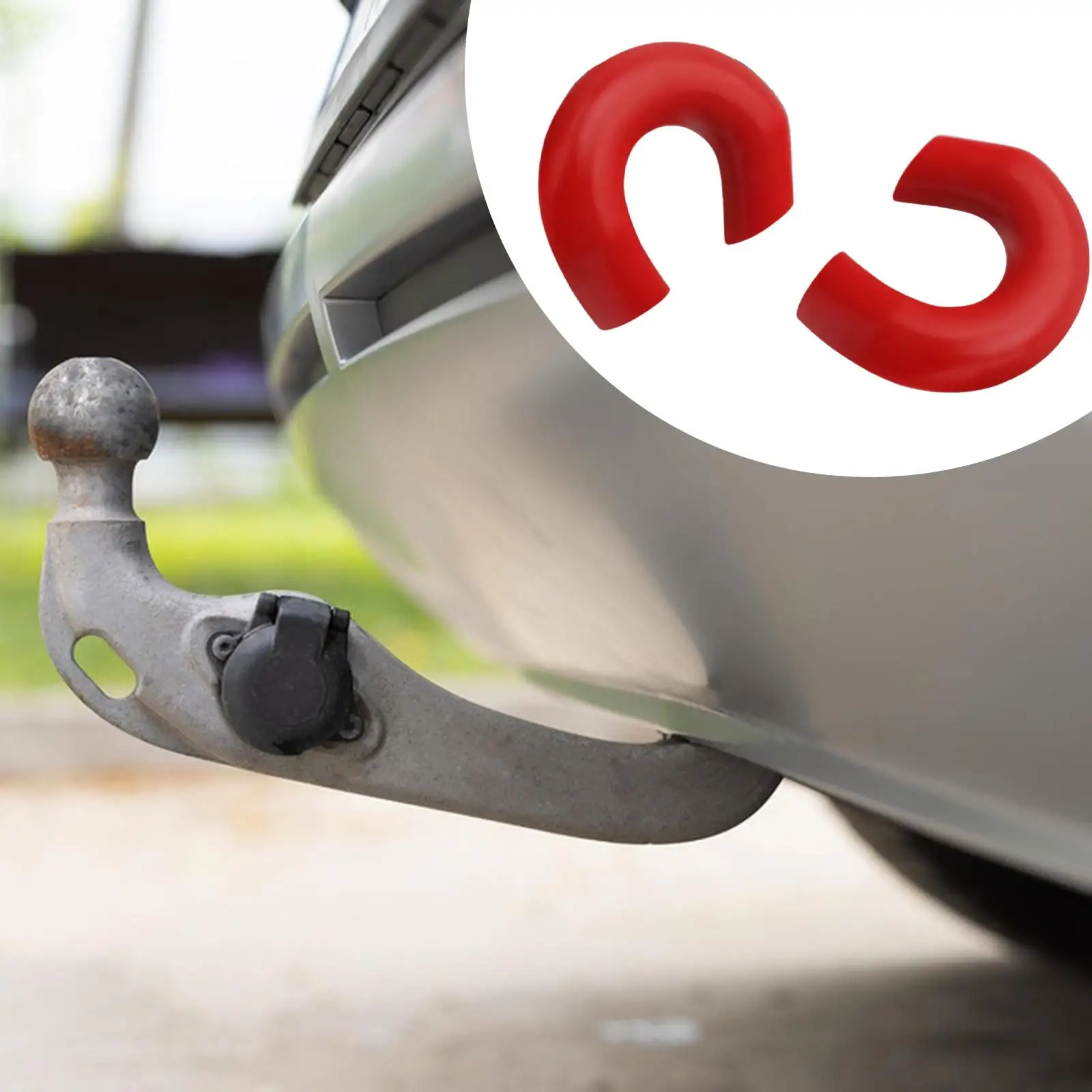 

2 шт. сменных накладок на буксировочные крюки, износостойкие, устойчивые к царапинам, для F250 F350