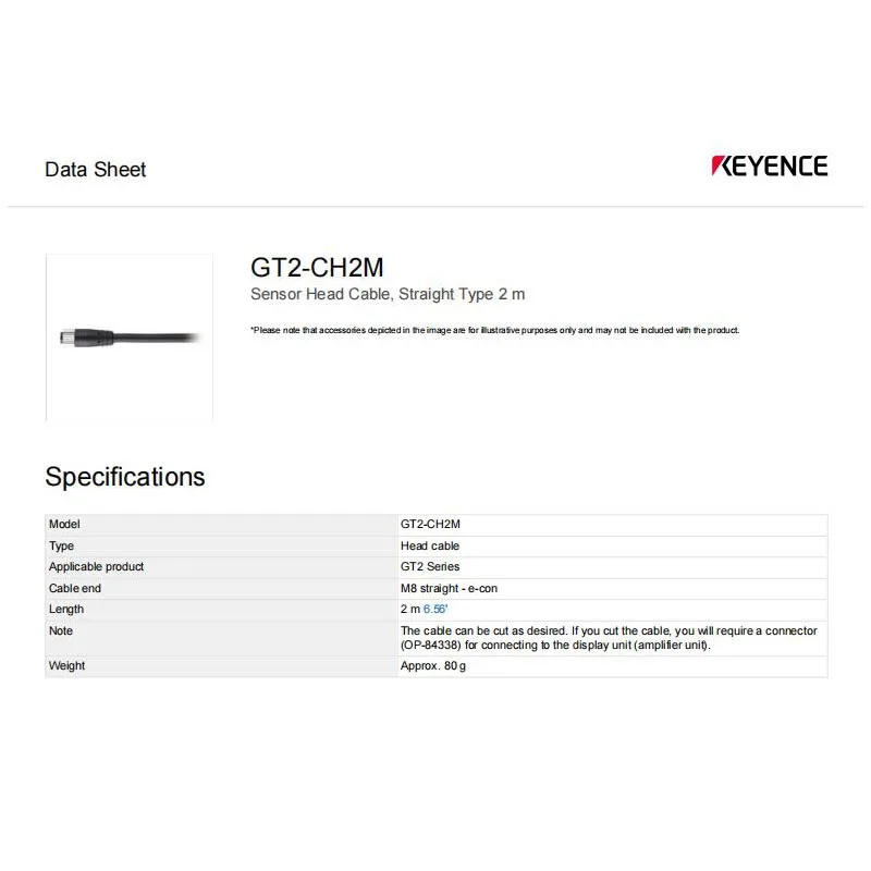 Совершенно новый оригинальный контактный провод GT2-CH2M KEYENCE, соединительный провод датчика