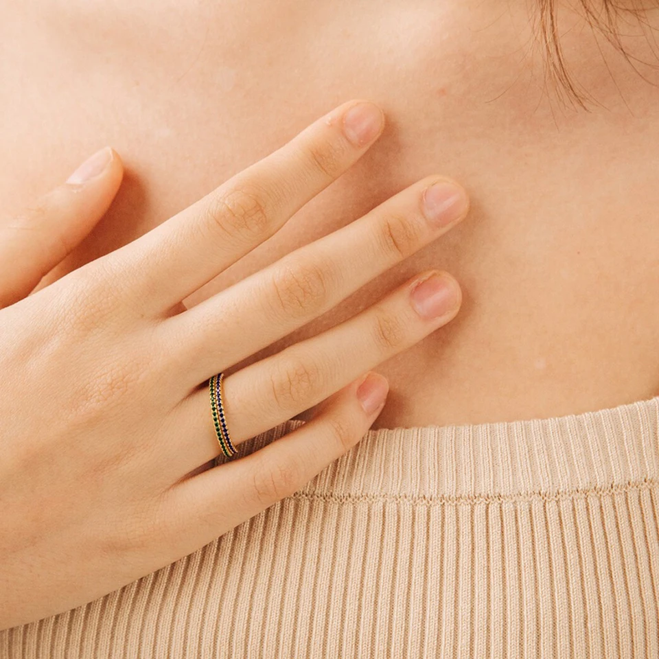 EMANCO Strass-Geburtsstein-Edelstahlring Luxus-Schmuckgeschenk 12 Sternzeichen Funkelnde Ringe für Frauen Großhandel US5/6/7/8 – Detail 3