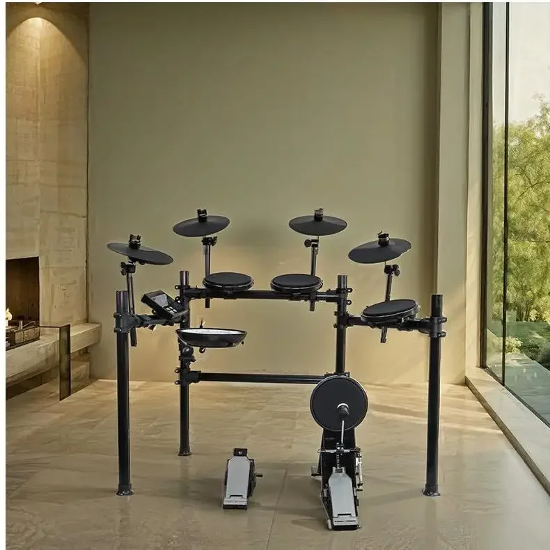Professional LBHY Chinese-Made Foldable Maple Electronic Drum Set with Built-in Battery