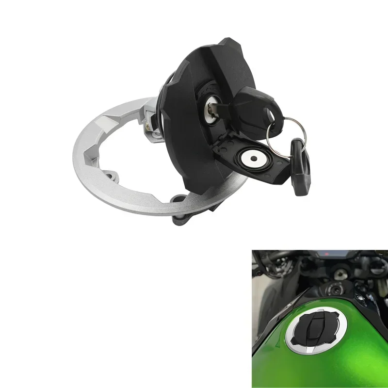 

For Kawasaki Ninja ZX-10R 2021-2023 Ninja 650 Z650 2017-2023 Motorcycle Acsessories Accessory Fuel Gas Tank Cap Keys