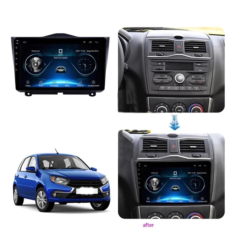 Car Multimedia Frame Car Audio Radio Frame Dashboard Panel 9