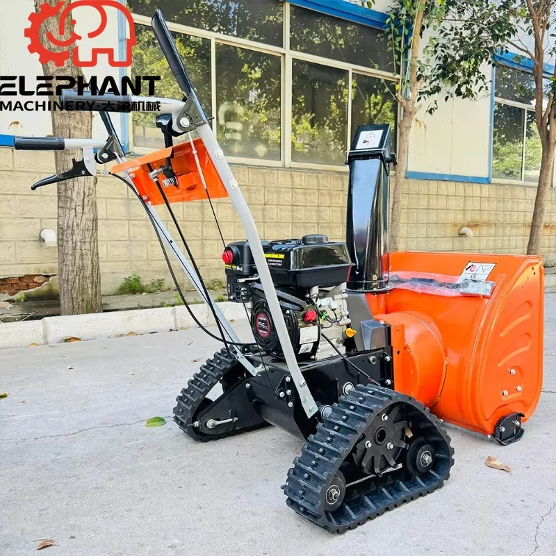 Snow Blower (Manual Start) 560/710/1000 Hand Push Small Engine 6.5HP Multifunction Tracked Snow Thrower Equipment