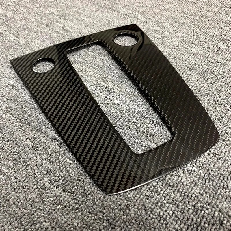 For Audi A3 8Y S3 RS3 Center Console Decoration Dashboard Navigation Screen Panel Carbon Fiber Sticker Gear Shift Panel Trim LHD