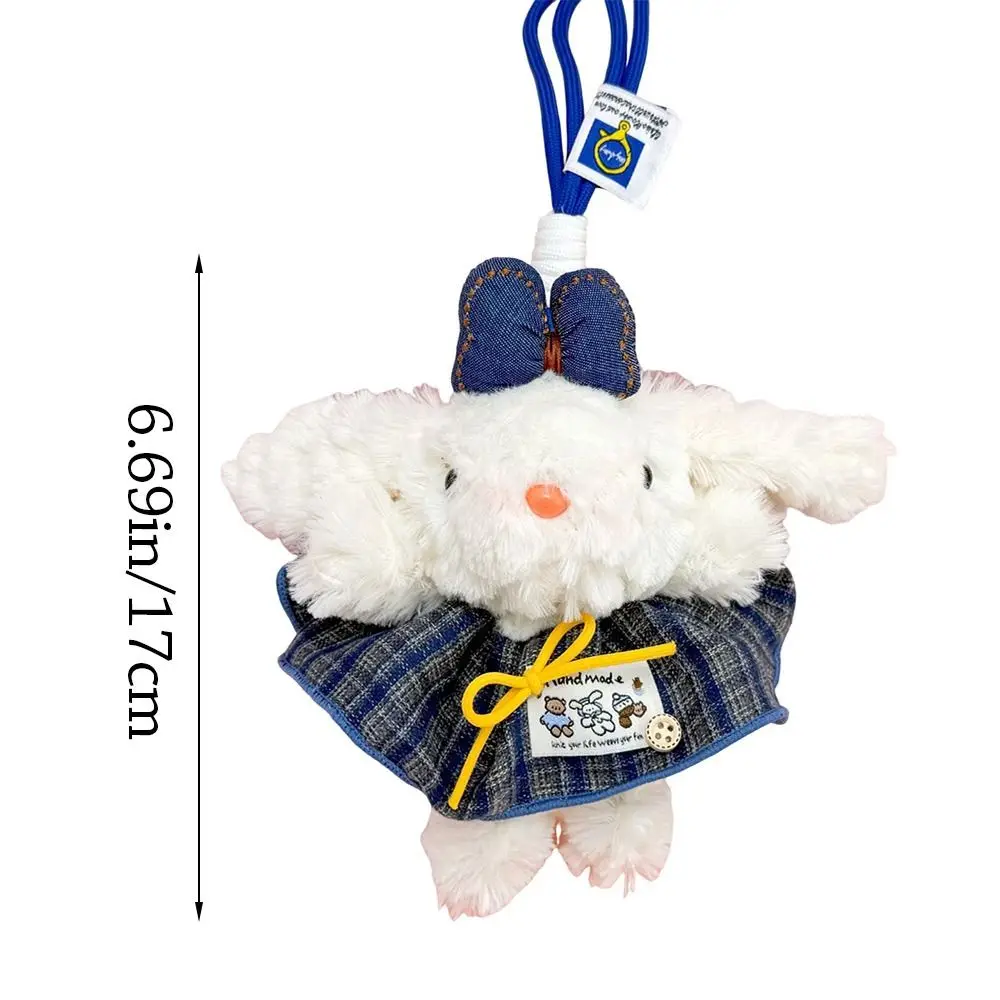 Novo Pingente de Coelho de Pelúcia, Brinquedo de Pelúcia com Laço, Decoração Suspensa com Orelhas de Coelho, Presentes