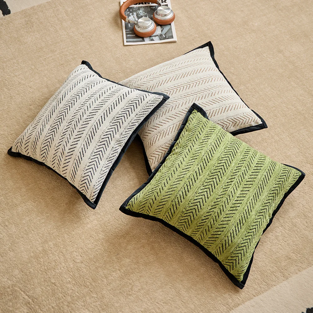 

30x50/45x45cm Retro Jacquard Pillow Cover Fishbone Pattern Sofa Cushion Cover Pillowcase for Home and Car Interior Decoration