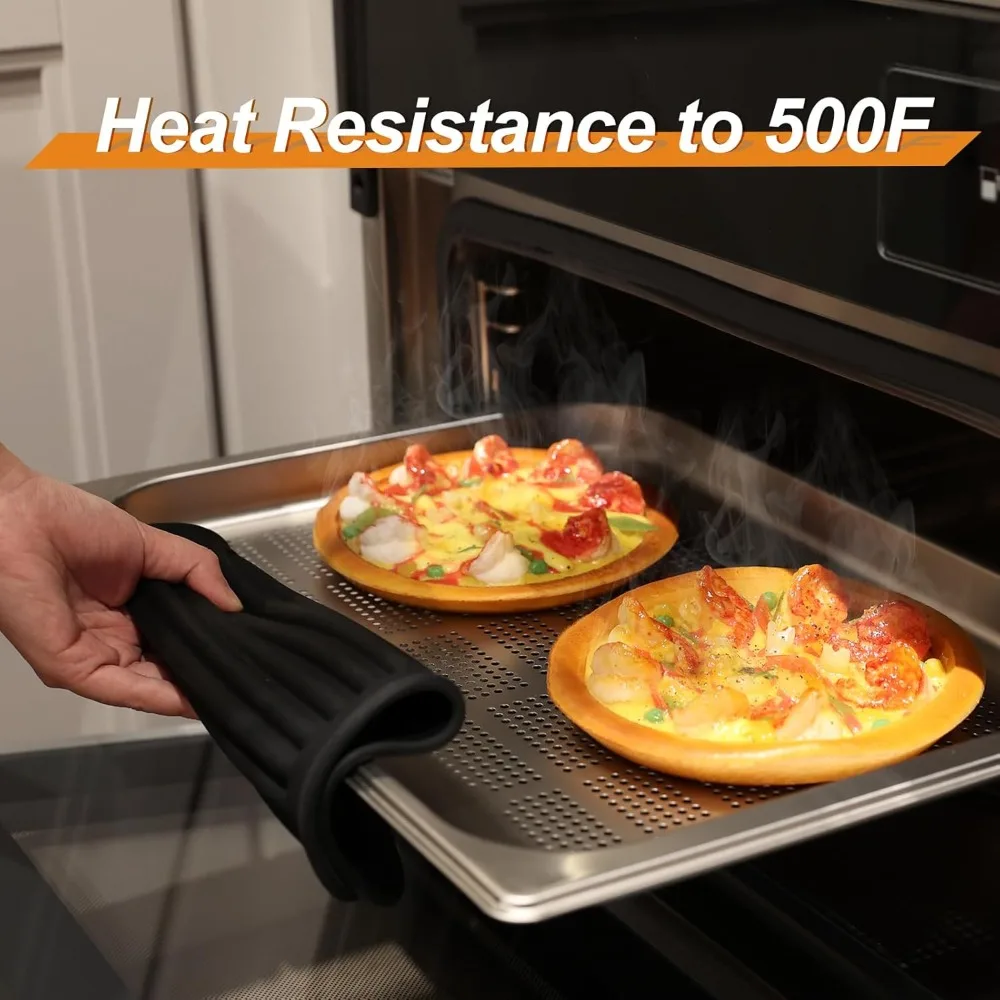 4 عبوات من السيليكون للأواني والمقالي الساخنة، 480 ℉   رؤوس مقاومة للحرارة للأطباق الساخنة، وسادات ساخنة للكونترتوب، وعاء المطبخ