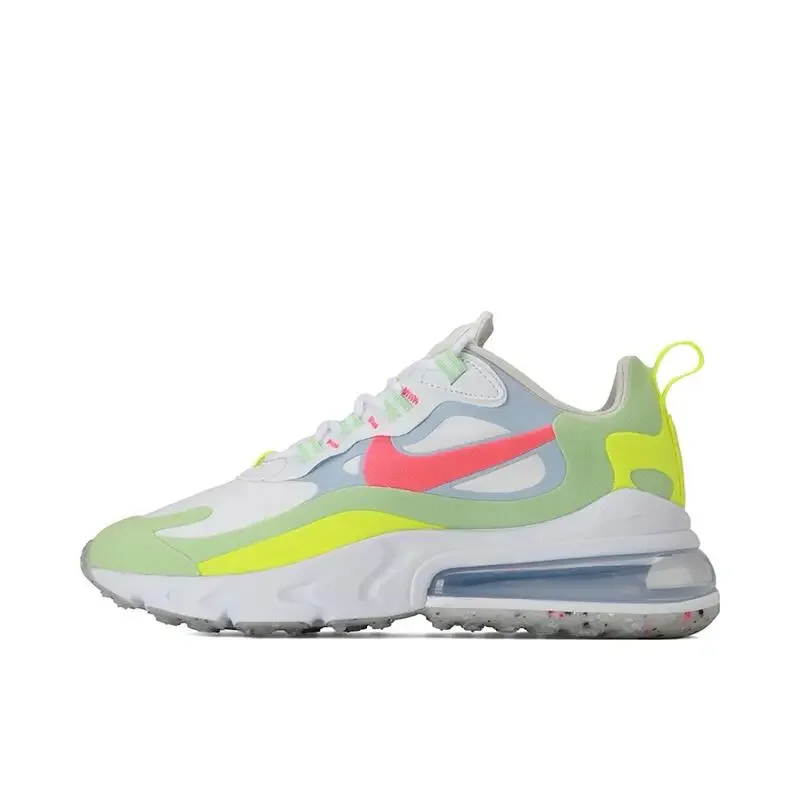 Nike Air Max 270 React Unisex ComfortableAnti-slip Low-top Casual Shoes Running Shoes Sneakers CV7956 011 Red Black White