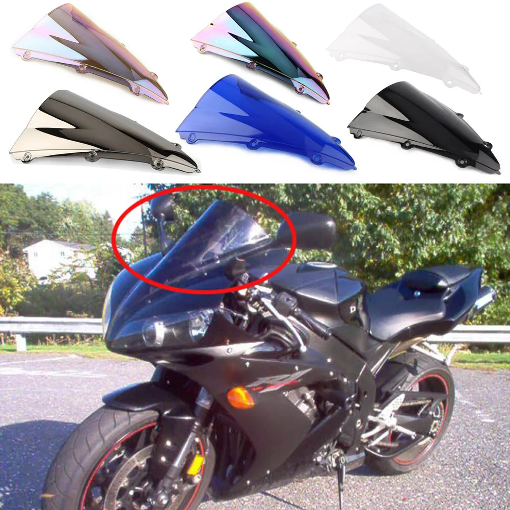 1PC Motorcycle Windshield Front Windscreen For Yamaha YZF1000-R1 2004-2006