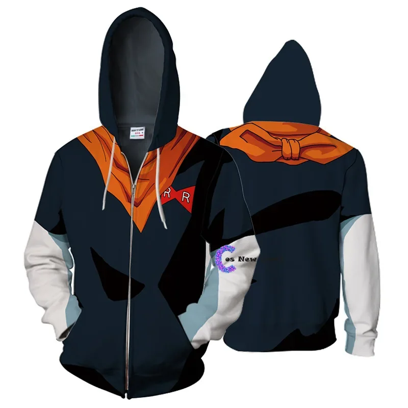 New Super Costume Vegeta/Son Goku Sweatshirts Cosplay Autumn Men and Women Anime 3D Printing Jacket Hooded Sweater