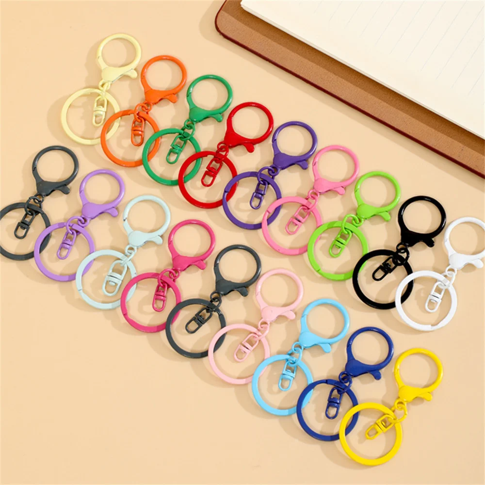 Candy Color Key Ring Keychain Set, 10/20/50pcs