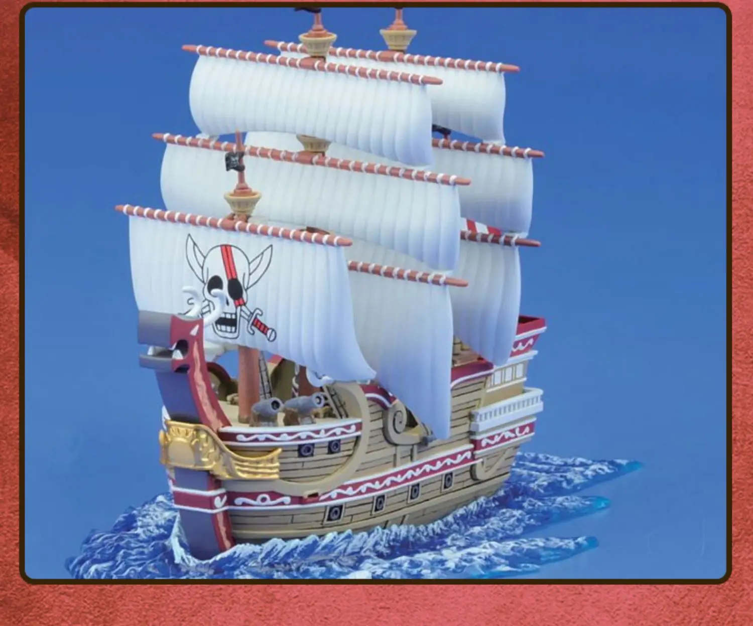 In magazzino BANDAI Original ONE PIECE Pirate Ships mille Sunny Red Force Moby-Dick Going Merry Straw Hat Pirates Action Figures