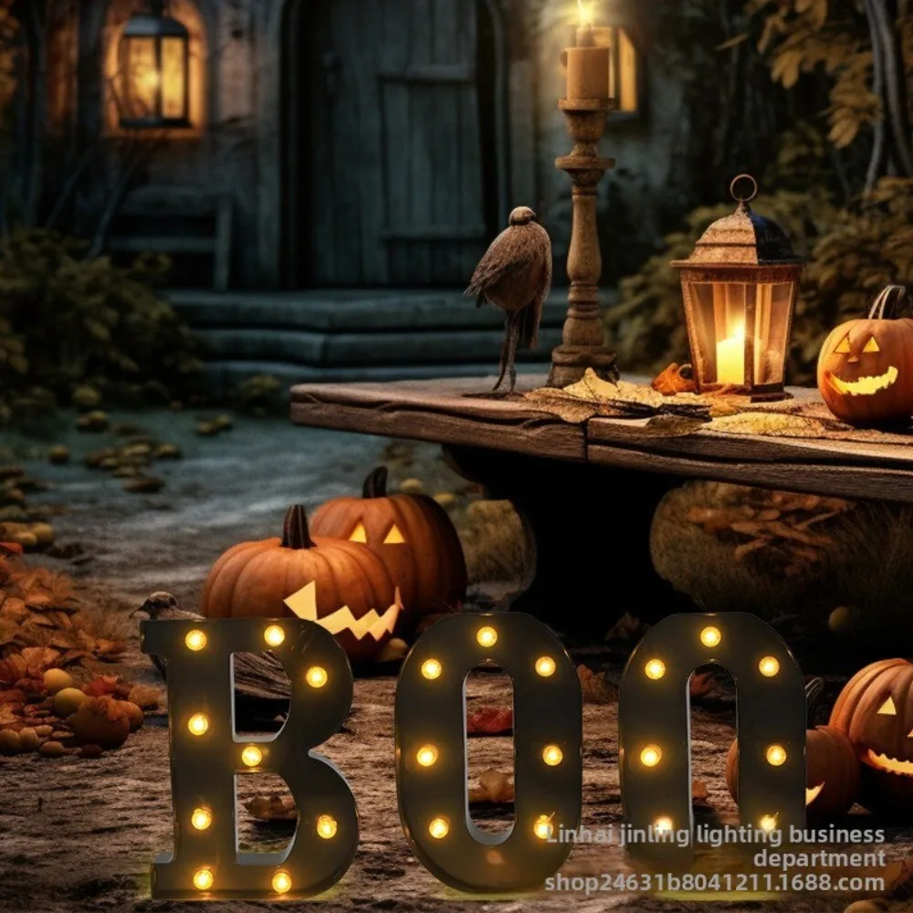 ضوء LED إبداعي بأحرف سوداء كبيرة لتزيين مشهد حفلة التخرج باللغة الإنجليزية