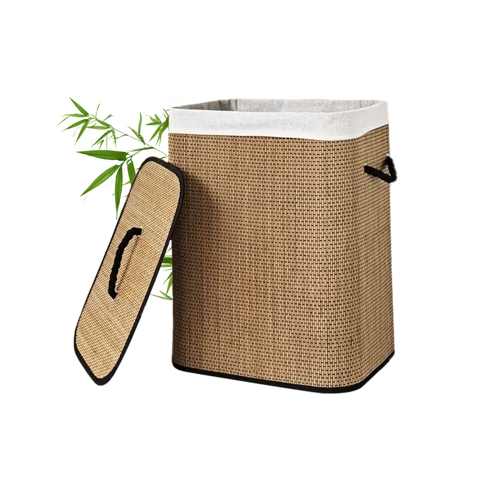 SONGMICS Cesto Portabiancheria con Coperchio, Cesta per Biancheria